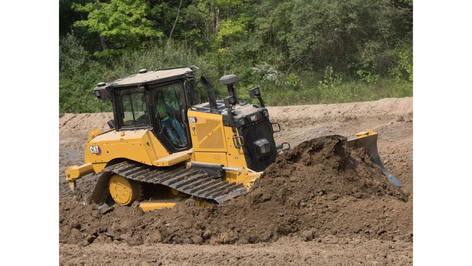 Bulldozer earthmoving