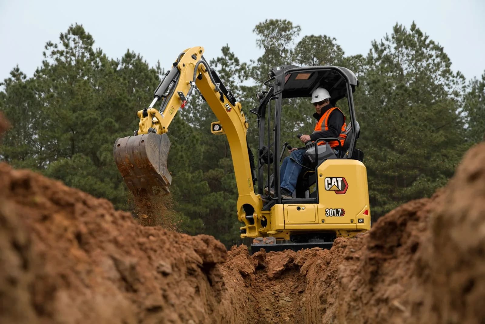 Trades and construction — compact excavator