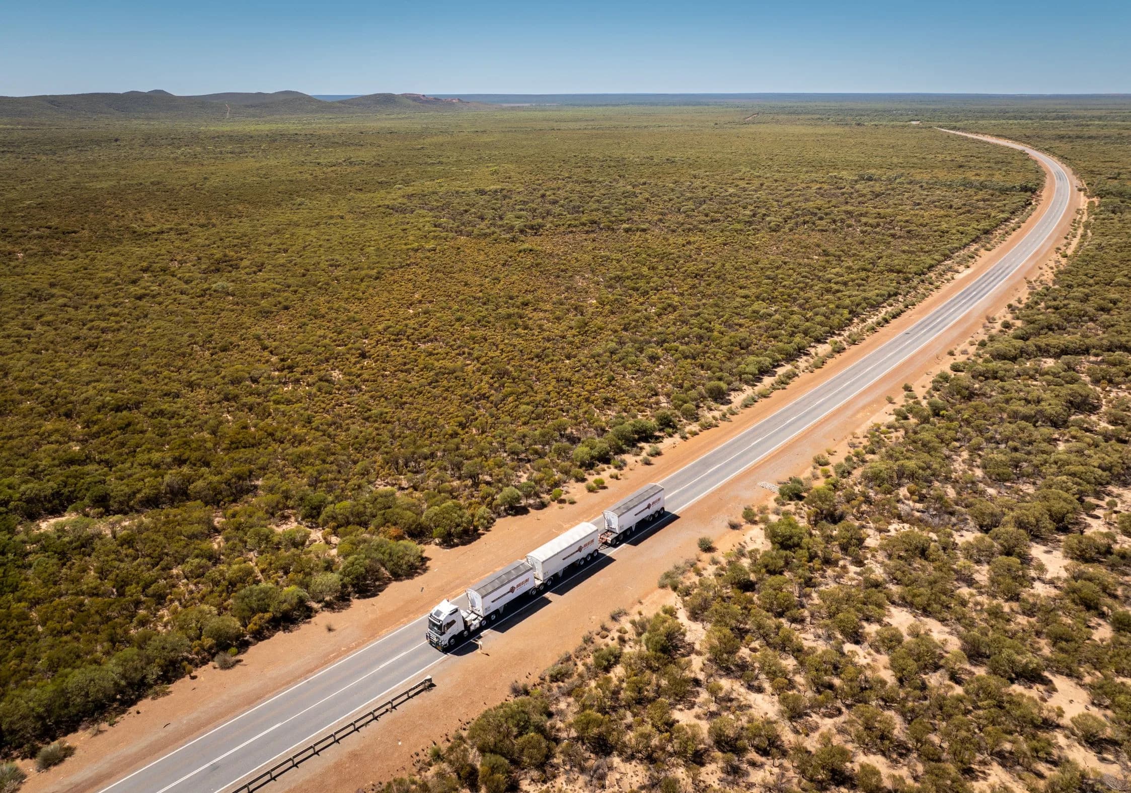 Heavy truck on Australian road