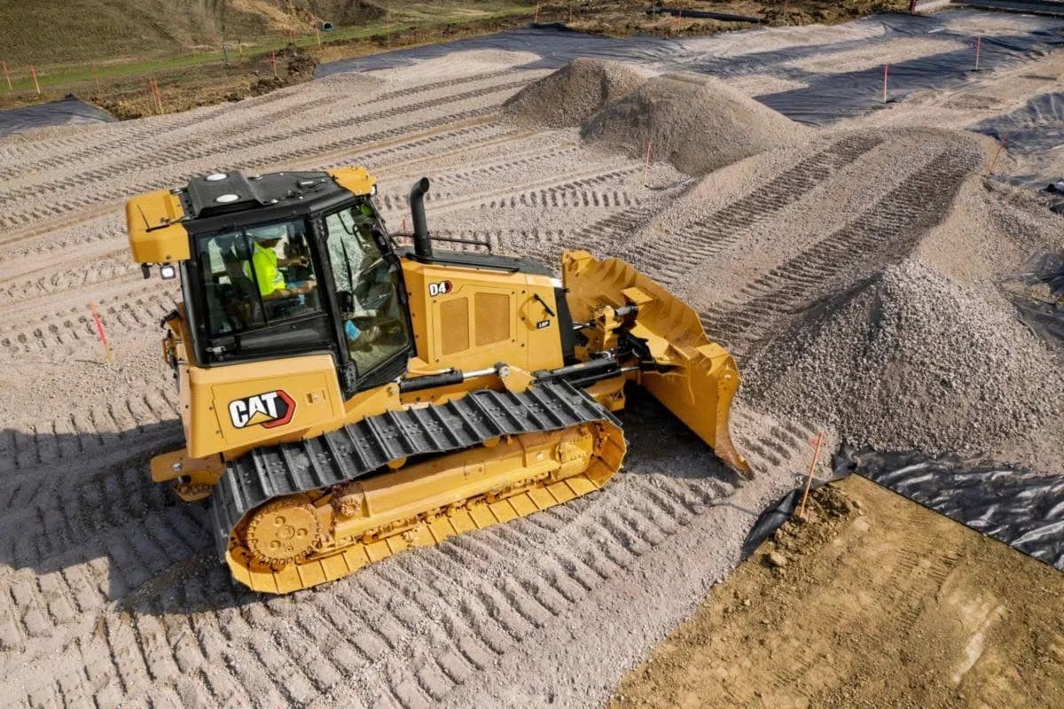 Dozer on an earthmoving site