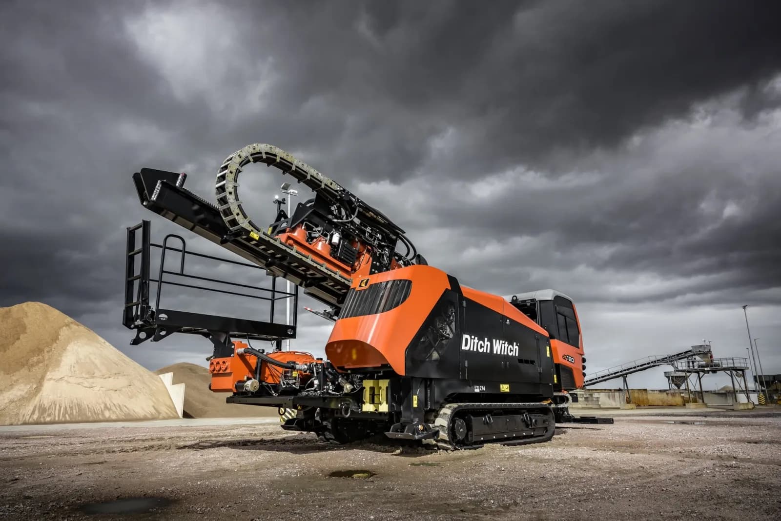 Drill rig on site